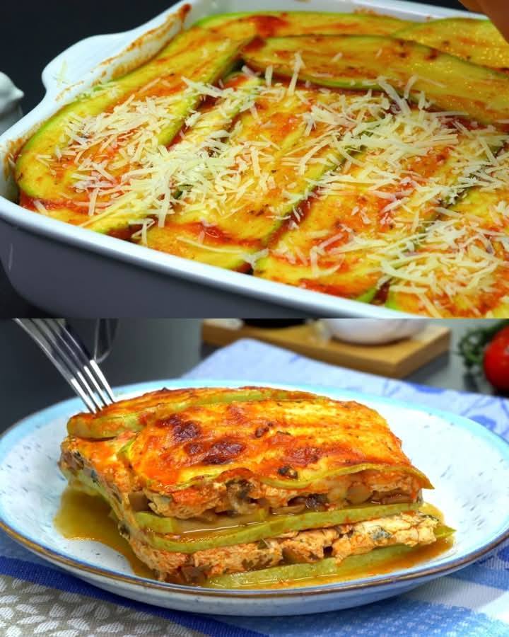 Wszyscy pokochali to proste danie z cukinii. Lasagne warzywne