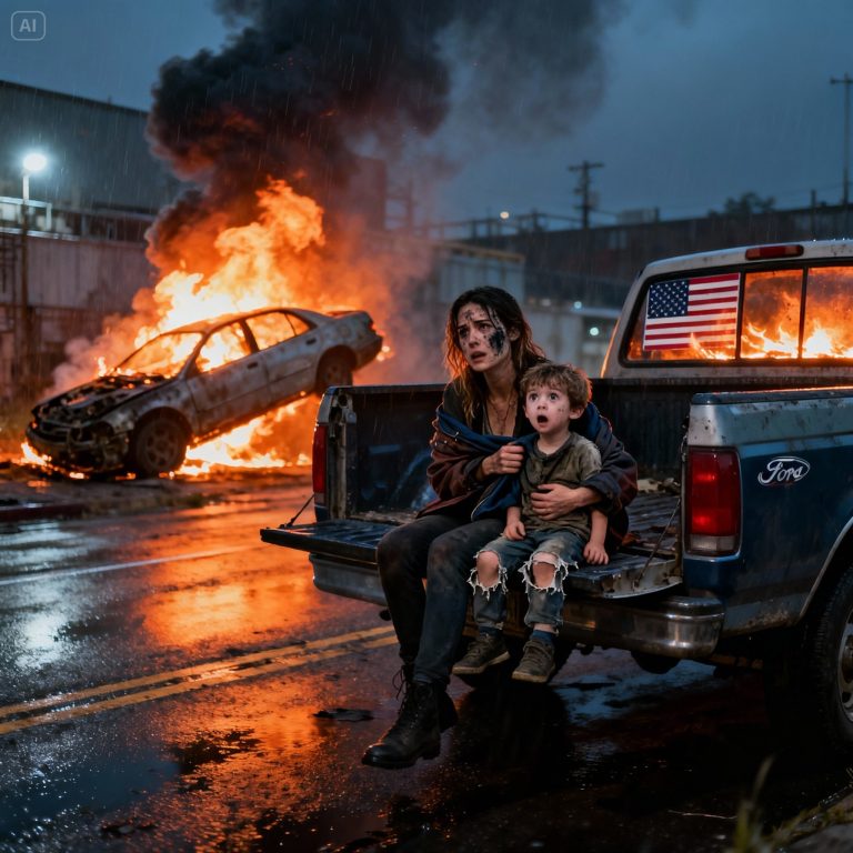 Wyciągnięcie dziecka z płonącego samochodu to wybór życia pełnego ognia, życia, które oświetla i pochłania