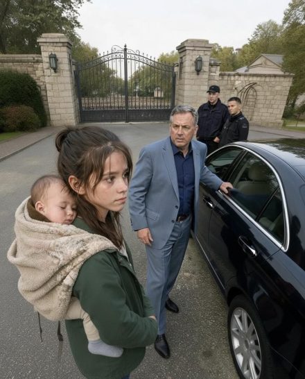 Miliarder miał zamiar zignorować żebrzącą dziewczynkę u swoich żelaznych bram – „Proszę pana… Potrzebuje pan pokojówki? Moja młodsza siostra nic nie jadła” – wyszeptała – ale jeden słaby ślad na jej szyi powstrzymał go i ujawnił zagubioną rodzinę, której żadne pieniądze nie mogły zastąpić