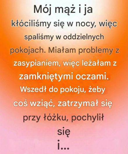 Kłótnia zaczęła się tak, jak zaczyna się wiele kłótni — od czegoś małego, niemal nieistotnego.