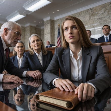 W budynku sądu okręgowego w Los Angeles moi rodzice, sławni w telewizji, siedzieli uśmiechnięci, jakby odzyskali to, co zostawił mi dziadek, aż wzrok sędziego padł na zniszczony skórzany notes w mojej torbie i wymamrotał: „Czekaj… ty nią jesteś?”