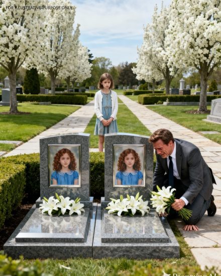 Zrozpaczony milioner odwiedzał groby swoich córek każdej soboty — aż do momentu, gdy biedna dziewczynka wskazała na nagrobki i wyszeptała: „Proszę pana… Oni mieszkają na mojej ulicy”.