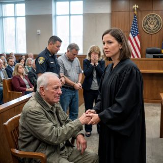 Nigdy nie powiedziałem rodzicom, że jestem sędzią federalnym, po tym jak dziesięć lat temu mnie porzucili. Przed świętami Bożego Narodzenia nagle zaprosili mnie do „odnowienia kontaktu”. Kiedy przyjechałem, mama wskazała na zamarzniętą szopę ogrodową. „Już go nie potrzebujemy” – zadrwił ojciec. „Stare brzemię zostało… weź je”. Pobiegłem do szopy i zastałem dziadka skulonego, drżącego w ciemności. Sprzedali mu dom i ukradli wszystko, co posiadał. Wtedy przekroczyłem granicę. Wyciągnąłem odznakę i wykonałem jeden telefon: „Wykonać nakazy”.