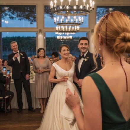 Moja siostra wylała mi prosto w twarz całą lampkę czerwonego wina w trakcie wesela na 300 gości, tylko dlatego, że NIE CHCIAŁEM przejąć mojego domu na plaży. Syknęła: „Nie znasz swojego miejsca”… cała sala zamarła… potem, przy stole nr 3, ktoś zerwał się na równe nogi i krzyknął jedno zdanie, a moja siostra w ciągu jednej sekundy zbladła jak papier…