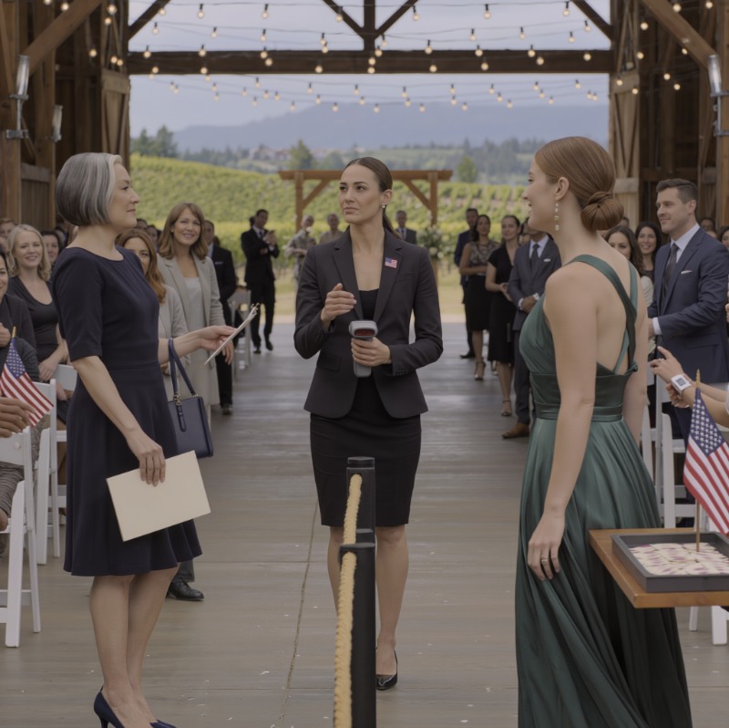 W kolejce do miejsca koncertu moja synowa powiedziała mi – nie ściszając głosu – że powinnam się odsunąć. Kolejka posuwała się naprzód, bilety były skanowane i nikt nie zakwestionował, więc spokojnie się cofnęłam i siedziałam cicho… pozwalając wszystkim zobaczyć, kto uznał, że nie powinnam tam być.