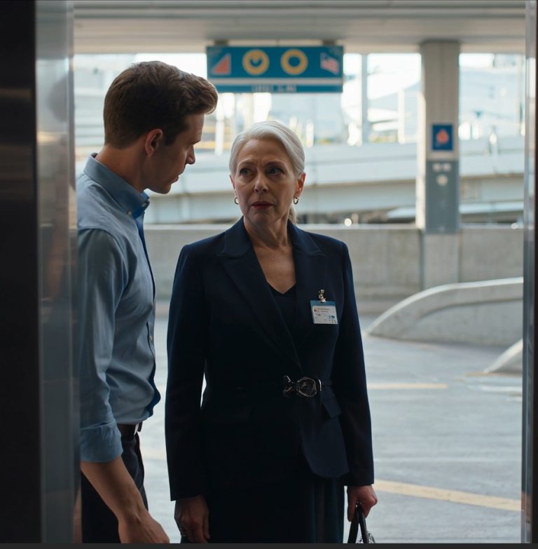 „Ona poczeka tutaj” – powiedział mój syn na parkingu, tuż przed tym, jak drzwi windy zamknęły się między nami.