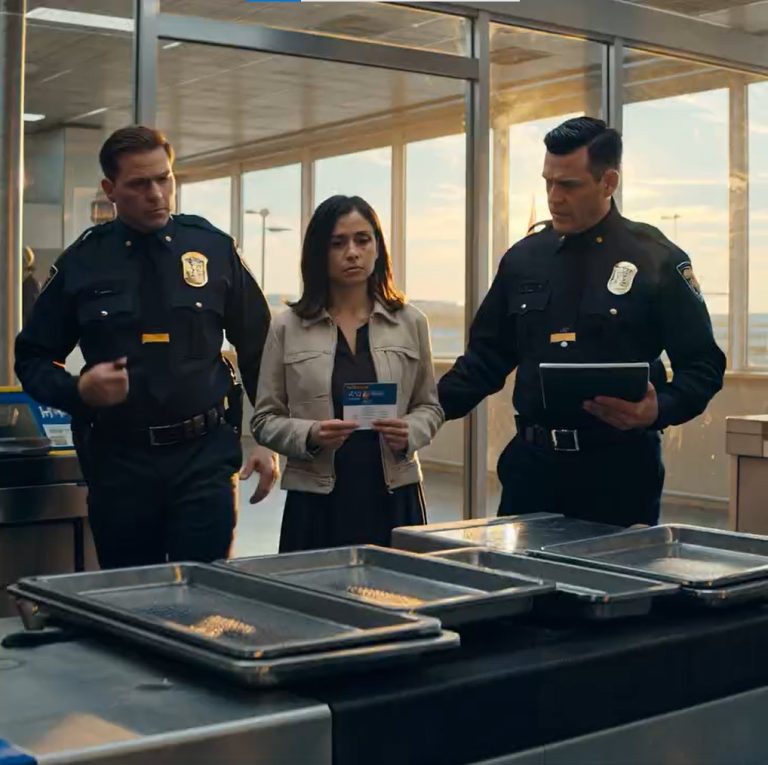 Stałem na kontroli bezpieczeństwa na lotnisku, z pasem w dłoniach i kartą pokładową na tacy. Wtedy podszedł funkcjonariusz: „Proszę pani, proszę z nami”. Pokazał mi raport – moje nazwisko, poważne oskarżenia. Moi chciwi rodzice go złożyli… Tylko po to, żebym spóźnił się na samolot. Bo tego ranka była rozprawa spadkowa: testament dziadka – mój spadek. Zachowałem spokój i powiedziałem tylko: „Wyciągnij rejestr połączeń alarmowych. Natychmiast”. Funkcjonariusz spojrzał na ekran, zrobił pauzę i zmienił ton – ale jak tylko odczytał nazwisko dzwoniącego…