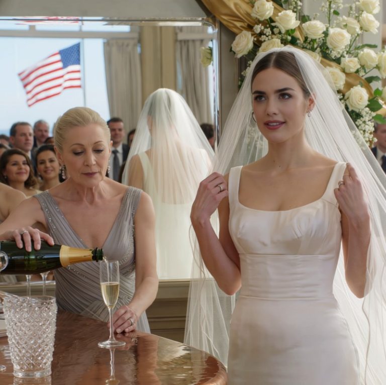 Na weselu na przedmieściach Nowego Jorku widziałam, jak moja teściowa pochyliła się nad barem i dyskretnie wlała kilka kropel czegoś do mojego szampana. Zachowałam spokój – bez krzyków, bez biegania – po prostu cicho zamieniłam kieliszki i wróciłam do stołu głównego, siadając obok męża jak idealna panna młoda. Kiedy wstała, by wznieść „rodzinny” toast, pozwoliłam jej dokończyć każde słowo. Nie miała pojęcia, że ​​podjęła złą decyzję… dopóki cała sala tego nie zrozumiała.