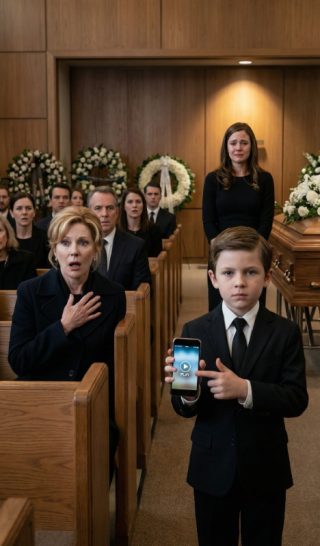 Na pogrzebie mojego męża jego matka spojrzała mi prosto w oczy i powiedziała chłodno: „Lepiej, żeby odszedł teraz, niż musiał żyć z upokorzeniem, jakie mu przyniosła”. Kilku krewnych skinęło głowami, szepcząc z aprobatą. Zanim zdążyłam odpowiedzieć, mój ośmioletni syn wstał z krzesła, ściskając oburącz telefon taty. „Babciu” – powiedział spokojnym głosem – „chcesz, żebym puścił nagranie, które tata nagrał o tobie w zeszłym tygodniu?”. Jej mina natychmiast zbladła – zbladła, a w całym pomieszczeniu zapadła cisza.