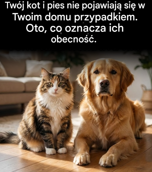 Kot i pies nie pojawiają się w twoim domu przypadkiem. Oto, co oznacza ich obecność.