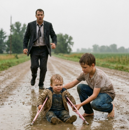 Syn bogacza nie mógł chodzić — aż biedny chłopiec wciągnął go w błotnistą kałużę i zmienił jego życie na zawsze