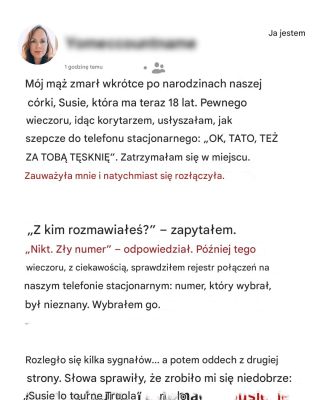 Słyszałem, jak moja córka szepnęła do telefonu: „Tęsknię za tobą, tato” – 18 lat temu pochowałem jej ojca