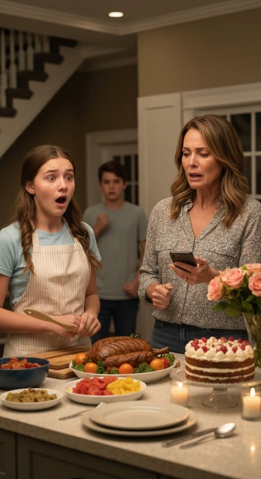 Moja siedemnastoletnia córka spędziła trzy pełne dni gotując dla dwudziestu trzech osób – planując menu, nakrywając do stołu, dekorując każdy kąt na przyjęcie urodzinowe mojej mamy. Była taka dumna, uśmiechnięta, ustawiając dania, które sama przygotowała. Potem, zaledwie godzinę przed przybyciem gości, mój tata napisał SMS-a: „Zmiana planów. Świętujemy w restauracji. Tylko dla dorosłych”. Twarz mojej córki posmutniała. Nie powiedziała ani słowa – po prostu cicho zdmuchnęła świeczki, które przygotowała dla babci. Nie sprzeciwiałam się. Nie błagałam. Po prostu odpowiedziałam: „Zrozumiałam”. Piętnaście godzin później, gdy wzeszło słońce, ich drzwi wejściowe zaczęły się trząść – a głos mojego ojca, spanikowany i ochrypły, krzyknął moje imię.