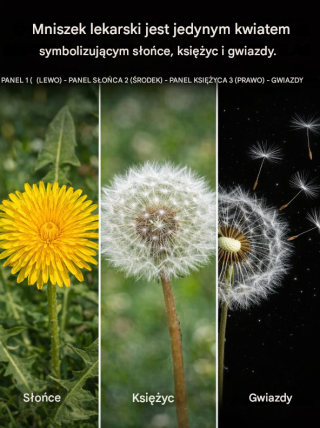 Mniszek lekarski – roślina, która staje się słońcem, księżycem i gwiazdami