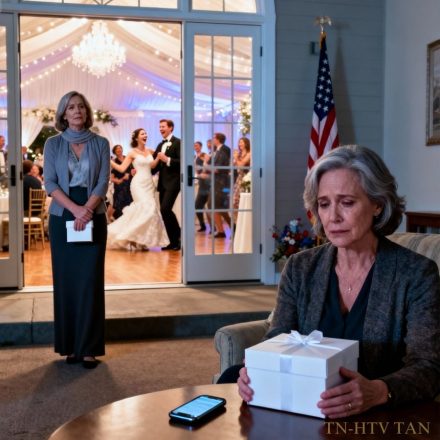 “Możesz stanąć przy ścianie łazienki, żeby nie zepsuć zdjęć ślubnych przez swój wiek?” – parsknęła moja nowa synowa. Uśmiechnąłem się, podniosłem prezent ze stołu i wyszedłem. Kiedy odkryli, co jest w tym pudełku, połączenia nie ustały.