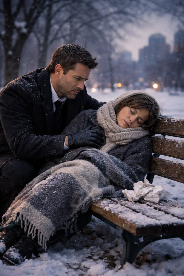 Zwolnił ją za pięć minut spóźnienia — ale gdy zobaczył ją śpiącą na ulicy z długiem szpitalnym matki, wszystko się zmieniło