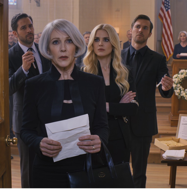 Na pogrzebie mojego męża Roberta syn unikał moich oczu, a jego żona tuliła go tak mocno, że czułam się jak trzecia osoba na moim pożegnaniu – a potem trzy dni później jeden SMS dał jasno do zrozumienia, że ​​nie jestem już jego planem na rodzinę, tylko obowiązkiem, o którym skończył rozmawiać. W kaplicy było zimno, marmurowo i witrażowo, a moje obcasy brzmiały zbyt głośno jak na pomieszczenie, które miało być święte.