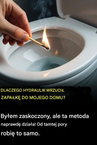 Zdziwiłem się, kiedy hydraulik zapalił zapałkę i wrzucił ją do mojej toalety. Problem się pojawia, że ​​ta sztuczka naprawdę działa i ja też z niej korzystam.