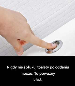 Dlaczego ważne jest, aby nie spuszczać wody w toalecie po oddaniu moczu?