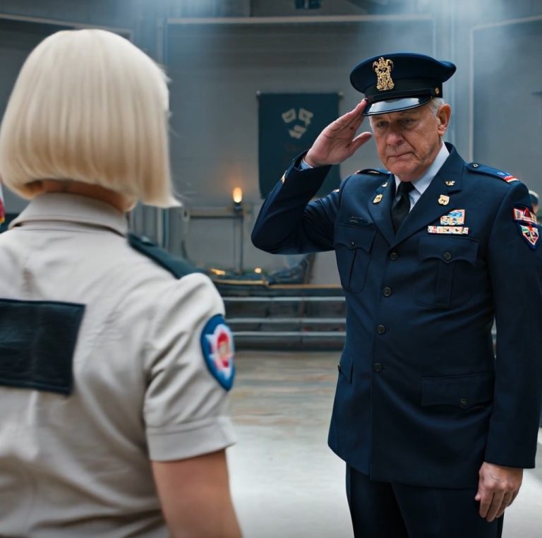 „Ona jest po prostu nieudacznikiem, nie nadaje się do służby” – zadrwił ze mnie mój tata przed całą bazą, po czym zauważyli tatuaż na moich plecach, jego dowódca zamarł, wstał i powiedział tylko trzy słowa, mój ojciec spuścił wzrok, głos dowódcy zadrżał: „Ona ma wyższą rangę niż ty…”