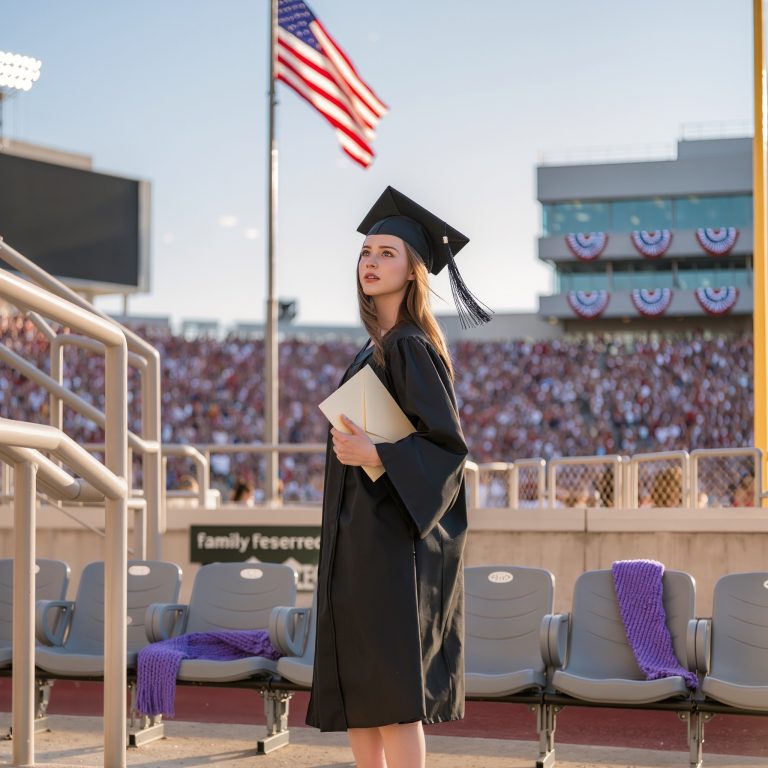 Sama weszłam na scenę podczas uroczystości ukończenia szkoły, podczas gdy moi rodzice urządzili przyjęcie z okazji Super Bowl dla 50 gości. Płakałam na parkingu, dotykając koperty ukrytej w mojej todze… a trzy tygodnie później położyłam na stole bilet w jedną stronę, co wprawiło całą rodzinę w osłupienie…