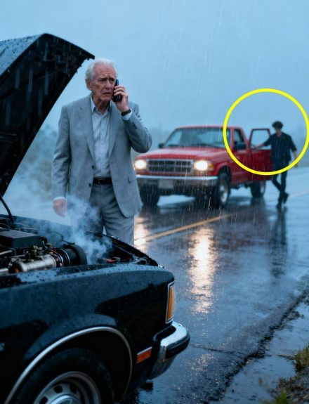 Samotny ojciec pomógł starszemu mężczyźnie spacerującemu samotnie w deszczu — a następnego dnia ten sam mężczyzna pomógł mu uratować pracę.