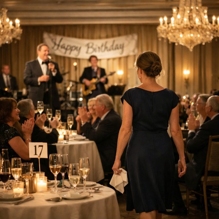 Na trzydziestych piątych urodzinach mojego syna wziął mikrofon i ogłosił: “To przyjęcie zostało w całości opłacone przez mojego przyszłego teścia. Moja matka w ogóle nic nie wniosła.”