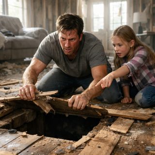 Moja pięcioletnia córka przycisnęła ucho do podłogi w nowym domu mojej siostry i szlochała: ‘Mój brat płacze.’ Ufając jej upiornemu darowi, zerwałam deski podłogi — i znalazłam mojego syna, zaginionego od roku, przykutego pod nimi w łańcuchy.