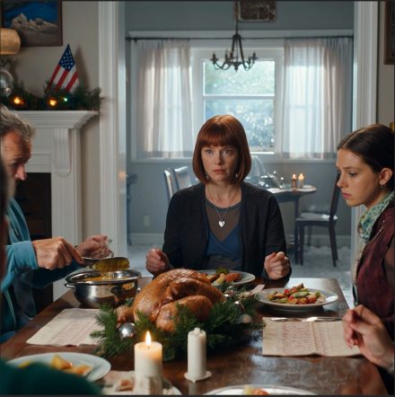 Podziękowałem cioci za prosty brelok urodzinowy podczas kolacji wigilijnej, po czym przestała mieszać sos, spojrzała prosto na mojego ojca i powiedziała: „Kupiłam ci mieszkanie za 400 000 dolarów”, a cały stół ucichł tak bardzo, że słyszałem trzask świec.