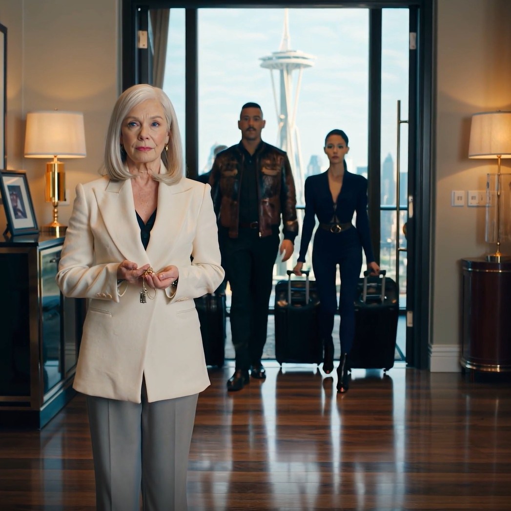 Sześć miesięcy temu mój syn wyrzucił mnie z mojego własnego domu, jakbym była nikim… dziś pojawił się w moim penthousie z walizkami i uśmiechem, mówiąc: „Przyjechaliśmy się wprowadzić”, a potem zamarł w chwili, gdy zobaczył, co zbudowałam bez niego.