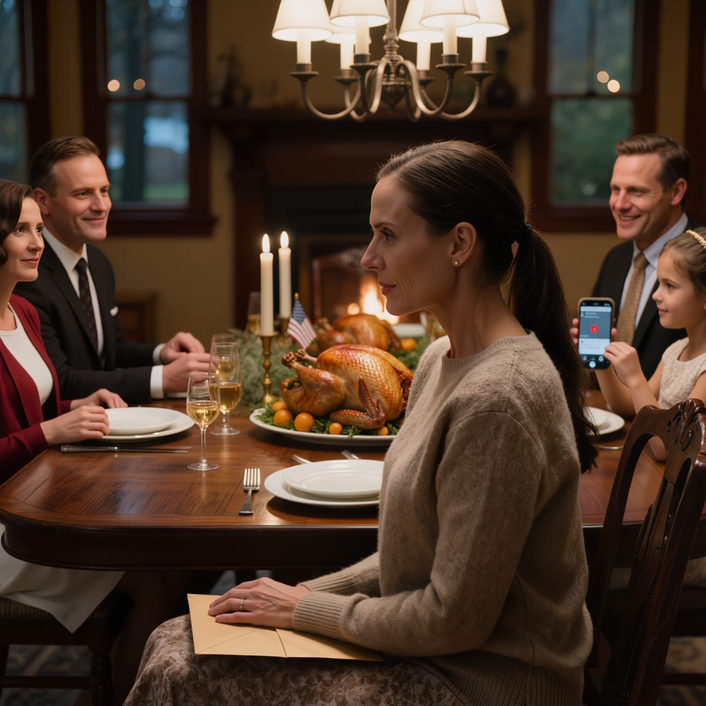 Podczas kolacji z okazji Święta Dziękczynienia rodzice podsunęli mi 10 tys. dolarów “do widzenia” i bilet w jedną stronę, żebym zniknął z ich życia. Moja siostra nagrała moją “reakcję” jakby była zadowolona. Uśmiechnąłem się złośliwie, wziąłem pieniądze i nie powiedziałem im, co zrobiłem wcześniej.