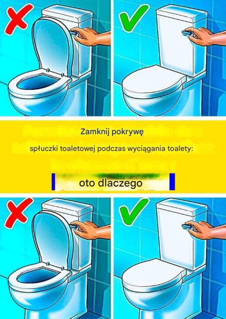 Dlatego musisz zamknąć klapę sedesu, kiedy spłukujesz wodę.