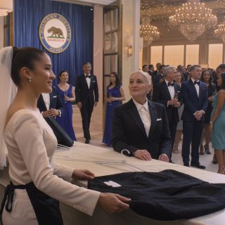 Pomóc z płaszczami,” powiedziała mama. “Gubernator przemawia. Nie zawstydź mnie.” Wziąłem fartuch. Następnie gubernator Martinez ogłosił: “Dziękujemy dyrektorowi Chenowi, który prowadzi naszą fundację o wartości 2,1 miliarda dolarów.” Wskazał na mnie. SZKŁO MAMY SIĘ ROZTRZASKAŁO.