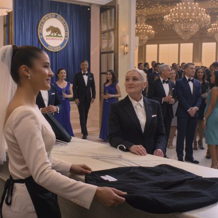 Pomóc z płaszczami,” powiedziała mama. “Gubernator przemawia. Nie zawstydź mnie.” Wziąłem fartuch. Następnie gubernator Martinez ogłosił: “Dziękujemy dyrektorowi Chenowi, który prowadzi naszą fundację o wartości 2,1 miliarda dolarów.” Wskazał na mnie. SZKŁO MAMY SIĘ ROZTRZASKAŁO.