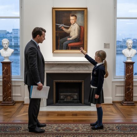 Sprzątając luksusowy apartament miliardera, uświadomiłem sobie, że rozpoznaję dziecko na jego portrecie.