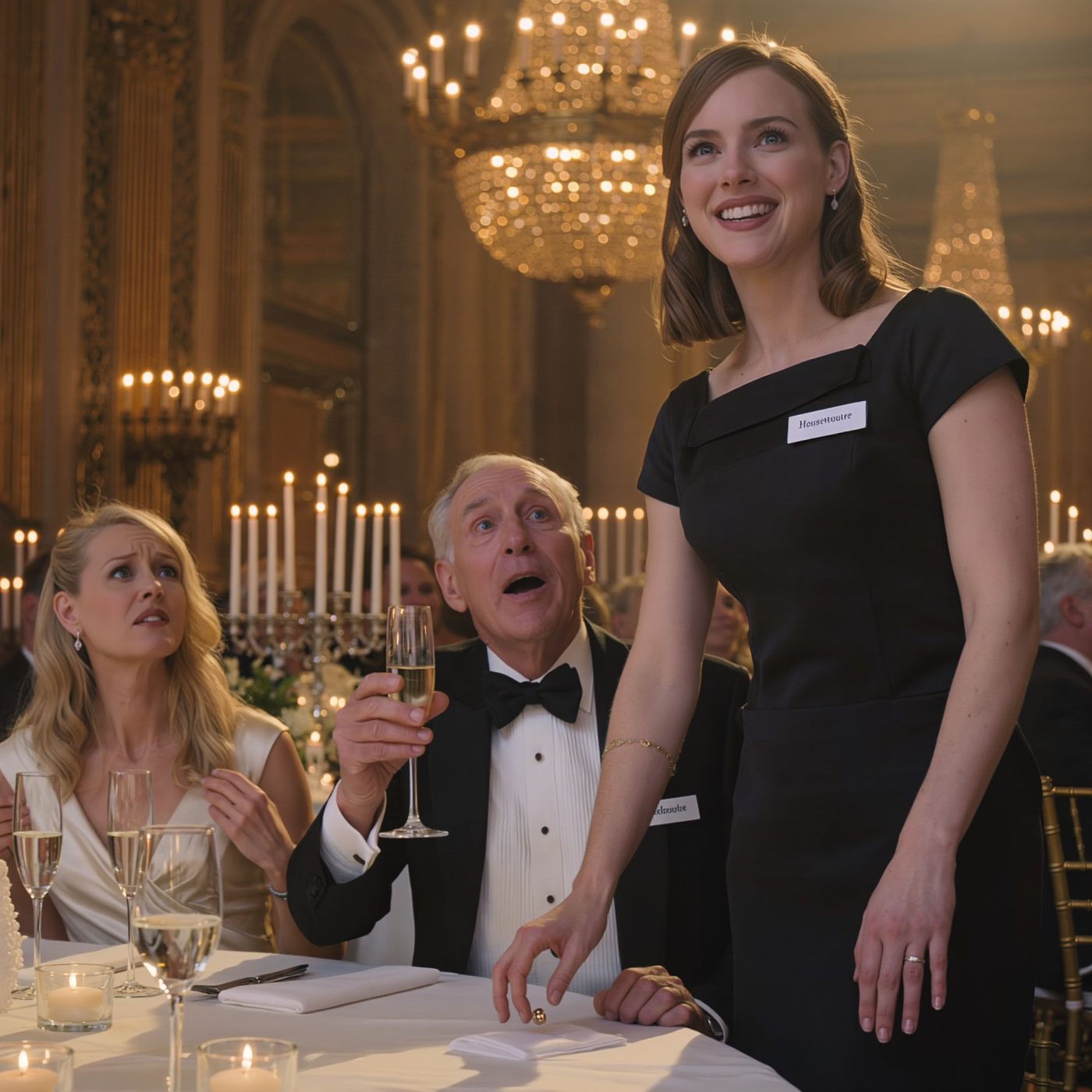 Na drugim ślubie mojego taty na mojej piersi widniał napis „Gosposia”. Jego nowa żona uśmiechnęła się złośliwie: „Jesteś po prostu…”