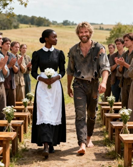 Une femme de ménage noire épouse un sans-abri, les invités rient – ​​jusqu’à ce que le marié révèle une vérité choquante