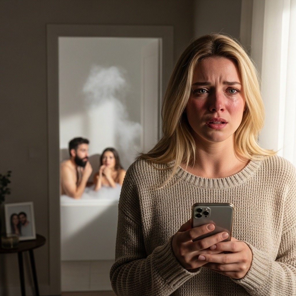 Wróciłem do domu w południe. Drzwi do łazienki były uchylone… i… Wróciłem do domu w południe. Drzwi do łazienki były uchylone…