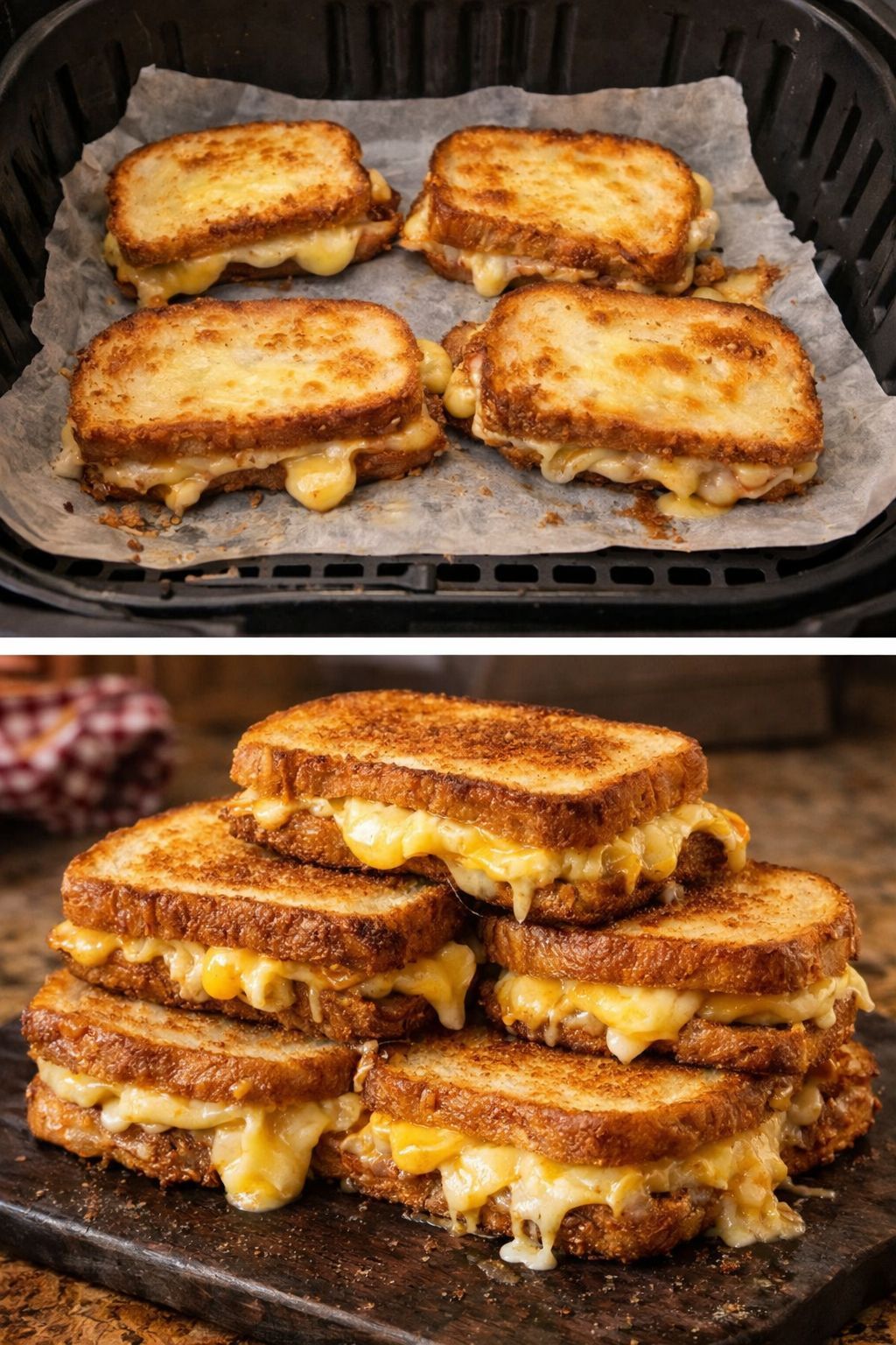 Ultra chrupiący grillowany ser z frytkownicy na gorące