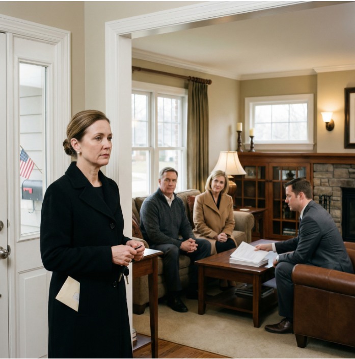 Wróciłam z pogrzebu mojej teściowej wciąż pachnąc mokrą ziemią, a mój mąż nie pozwolił mi nawet odłożyć torebki.