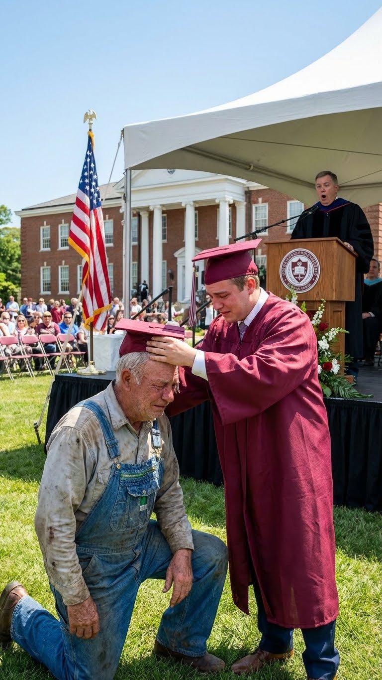 Mój ojczym przez 25 lat wylewał beton, żebym mógł zrobić doktorat. Kiedy mój profesor zobaczył go na uroczystości wręczenia dyplomów, był oszołomiony.