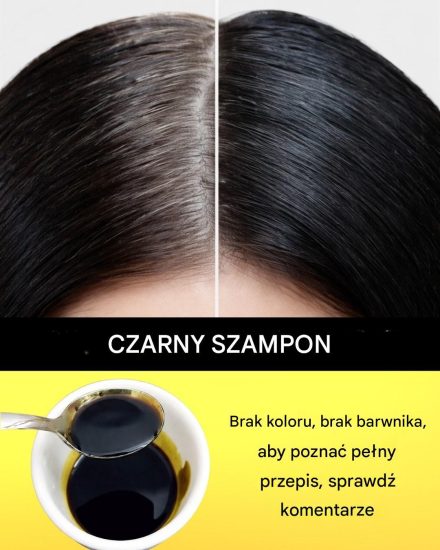 Całkowicie naturalny czarny szampon do siwych włosów Szczegóły w pierwszym komentarzu 💬👀