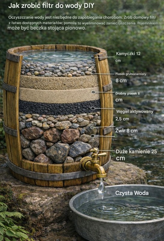 Domowy filtr do mętnej wody – prosty i tani sposób