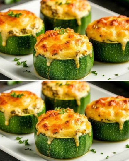 Faszerowane łódki z cukinii