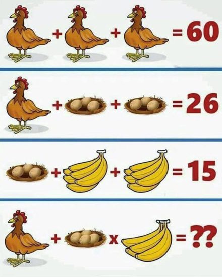 A może mała przerwa… mądra i przyjemna? Pomiędzy mailami, filiżanką herbaty czy jazdą metrem, istnieje prosty i skuteczny sposób na ćwiczenie mózgu: wizualne łamigłówki matematyczne. Takie, które łączą w sobie obrazy, logikę i odrobinę psoty. Gotowy na dzisiejsze wyzwanie? Dlaczego kochamy puzzle (i dlaczego sprawiają nam przyjemność) Zanim przejdziemy do samej łamigłówki, krótkie przypomnienie: rozwiązywanie łamigłówki to nie tylko wytężanie umysłu. To prawdziwy trening mózgu ! Łamigłówki pozwalają: Pobudza pamięć i koncentrację Rozwijaj logiczne rozumowanie Zachęcanie do kreatywnego myślenia I przede wszystkim… aby dać Ci powód do dumy, gdy znajdziesz odpowiedź! REKLAMA