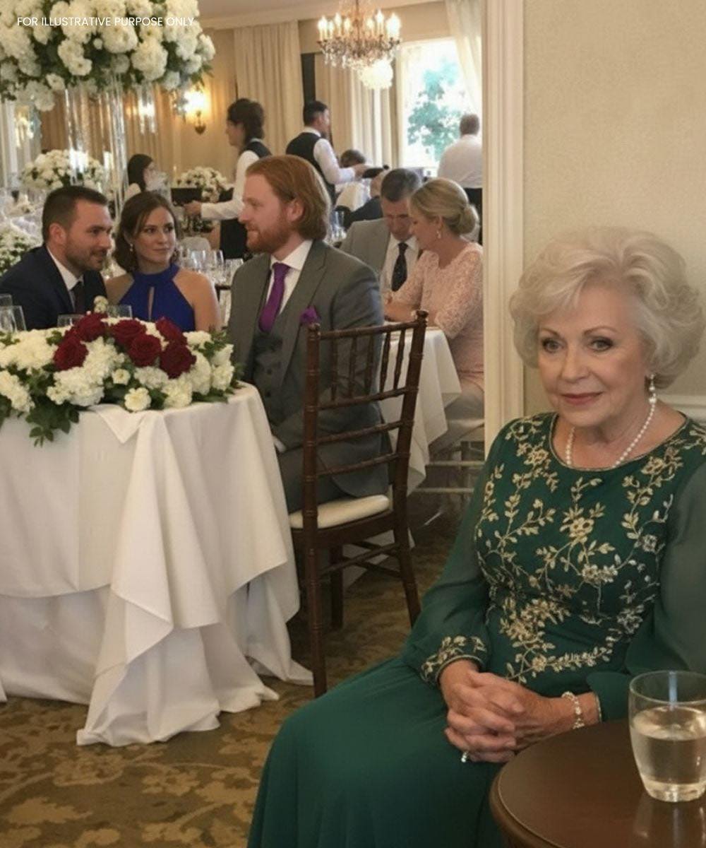 Matkę Pana Młodego po cichu usunięto z listy gości weselnych — posadzono ją przy drzwiach dla służby, jakby nie należała do tego grona, aż do momentu, gdy pewien mężczyzna zapytał: „Dlaczego ona jest z tyłu sali weselnej swojego syna?”, po czym całe przyjęcie ucichło.