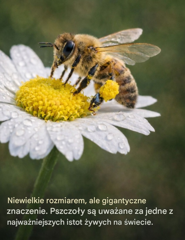 🐝 Gdyby pszczoły zniknęły… jedzenie zaczęłoby znikać powoli. 😳🌱  Najczęściej kojarzymy pszczoły z miodem. Widzimy słoik na półce sklepowej i myślimy właśnie o nim. Tymczasem to, co pszczoły robią każdego dnia w ciszy, z dala od naszej uwagi, ma znacznie większe znaczenie. To ich codzienna, niewidzialna praca sprawia, że owoce, warzywa, nasiona i wiele innych produktów trafia na nasze stoły. 🍎🥦☕  Bez ich udziału rolnictwo wyglądałoby zupełnie inaczej. Wiele roślin, które uznajemy za oczywiste elementy diety, w ogromnym stopniu zależy od zapylania. A zapylanie to właśnie specjalność pszczół.  ✅ Krok po kroku: „niewidzialna praca” pszczół Proces wydaje się prosty, ale jego znaczenie jest ogromne. Oto jak wygląda to w praktyce:  🌸 Pszczoły odwiedzają kwiat po kwiecie. Wykonują setki małych lotów dziennie. Przemieszczają się z rośliny na roślinę, zbierając nektar i pyłek. Dla nas to niemal niezauważalne – dla ekosystemu kluczowe. ✨ Przenoszą pyłek między kwiatami. Podczas lądowania na kolejnych kwiatach pyłek przyczepia się do ich ciała i zostaje przeniesiony dalej. W ten sposób dochodzi do zapylenia, czyli umożliwienia roślinie rozmnażania się. 🌱 Roślina wytwarza owoce i nasiona. Dzięki zapyleniu powstają owoce, warzywa i nasiona. To oznacza, że plantacje mogą się rozwijać, a kolejne sezony przynoszą plony. 🍓☕ Więcej żywności trafia do ludzi. Na nasze stoły trafiają nie tylko jabłka, truskawki czy cukinia, ale także produkty, o których rzadziej myślimy w kontekście zapylania – na przykład kawa, z której wiele osób nie wyobraża sobie poranka. To właśnie ten cichy, powtarzalny cykl podtrzymuje ciągłość produkcji żywności. Bez dramatyzmu, bez spektakularnych efektów – za to z ogromnym wpływem.  Dalsza część artykułu znajduje się na następnej stronie. Reklama