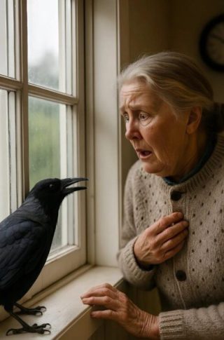 Każdego ranka przychodziła wrona pod moje okno, aby zebrać okruszki