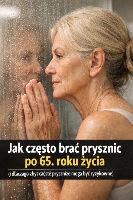 Jak często brać prysznic po 65. roku życia?