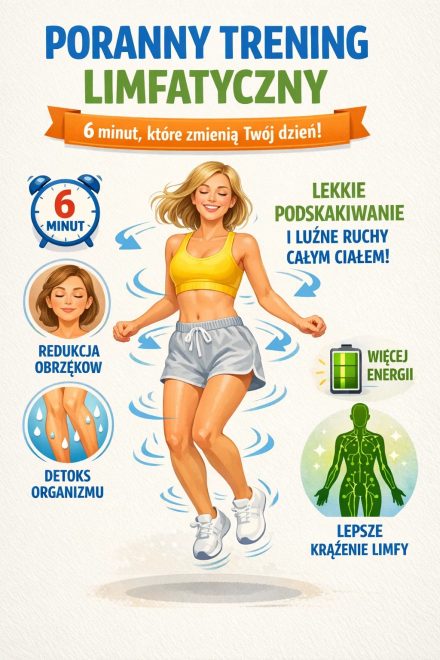 Poranny trening limfatyczny – 6 minut dla energii
